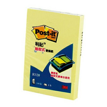 【文具通】3M Post-it 利貼可再貼系列 R320 抽取便條紙 75x50mm F5010316【APP滿額下單4%點數(單一帳號最高1000點)】7/31止