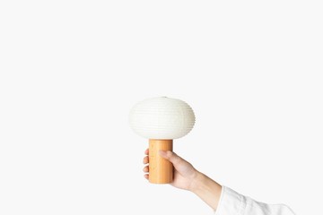 Torchin Oval日本製 木質燈飾 便攜式 桌燈 檯燈