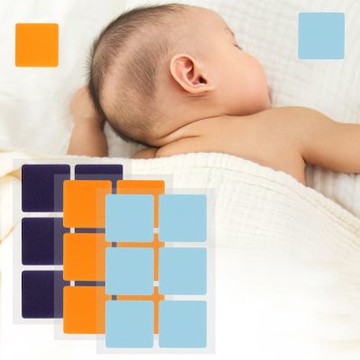 los2429拾貳組跨境睡眠貼薰衣草橘子味枕邊家用衣服自粘晚安貼夜間睡眠睡覺貼