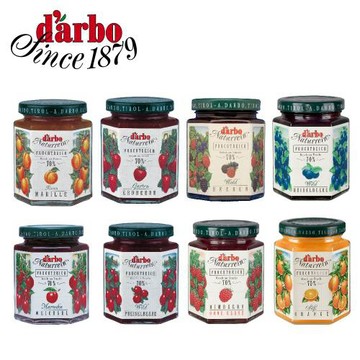 Darbo 奧地利70%果肉高品質果醬 200g 草莓/蔓越莓/杏桃/酸櫻桃/覆盆莓/森林莓果/甜橙/蒂羅爾藍莓