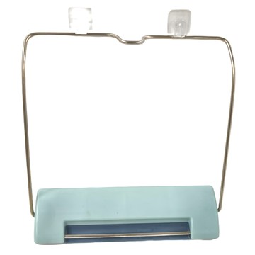 免打孔折疊臉盆架 ABS+不鏽鋼 25*26*4.5cm  藍色  2個