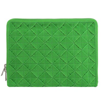 BOTTEGA VENETA 657359 經典編織款手拿/平板收納包.綠