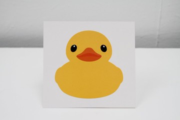 官方版黃色小鴨明信片