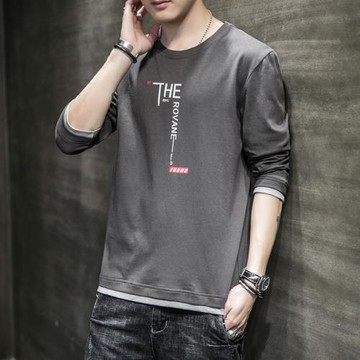 長袖t恤男春秋季韓版潮流寬松休閑百搭秋衣服純棉上衣體恤潮牌ins