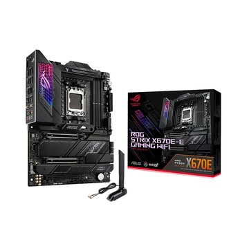 ASUS ROG STRIX X670E-E GAMING WIFI 主機板+華碩 TUF 850G ATX3.0 850W 金牌 電源供應器