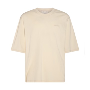 Ami Paris - Ivory Cotton Logo T-shirt