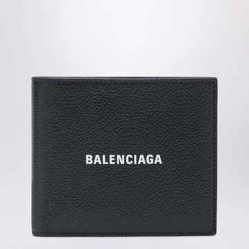 Black horizontal wallet with logo