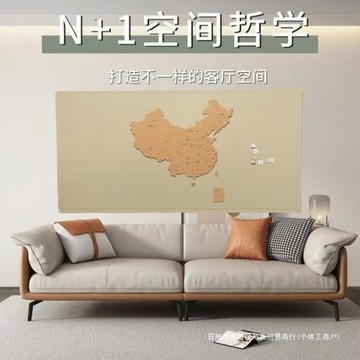 毛氈旅行足記打卡照片墻創意背景玄關客廳墻面裝飾展示板自粘批發