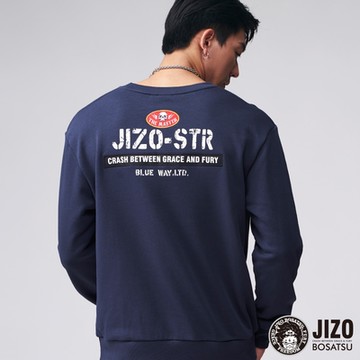 地藏小王 BLUE WAY – 貼標骷髏火長TEE(丈青)