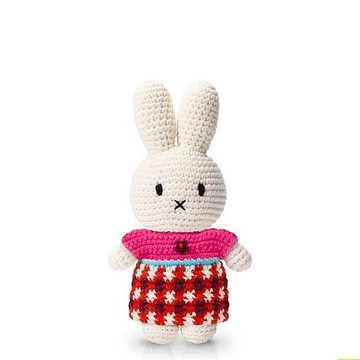 miffy 手工製米飛兔【格仔裙】65週年特別版