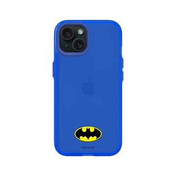 iPhone 15 Clear 激光藍 - Batman 蝙蝠俠 - 經典Logo