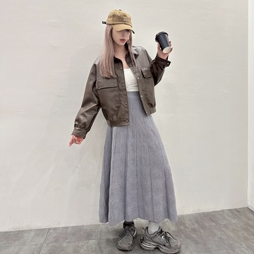 IN SHOP 波紋針織長裙-共2色【KT21968】