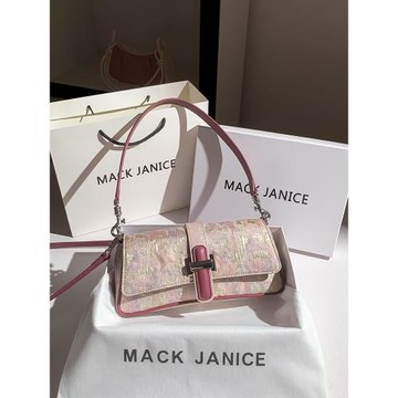 MackJanice小眾高級感新中式刺繡法棍包包女士2024新款單肩腋下包