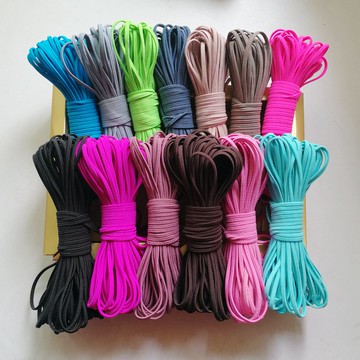 韓版小清新款扁皮筋高彈長發繩橡皮筋扎馬尾發繩彩色長皮筋