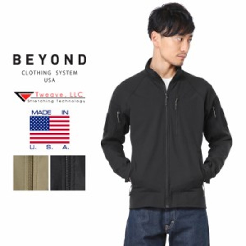 beyondclothing ビヨンドクロージング　USA製　ハーフジップシャツ