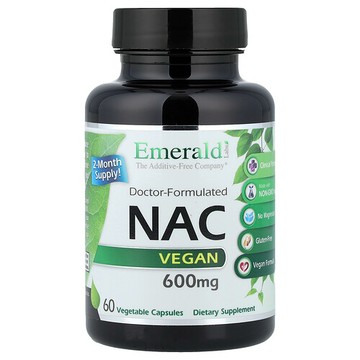 Emerald Laboratories, NAC Vegan，600 毫克，60 粒素食膠囊