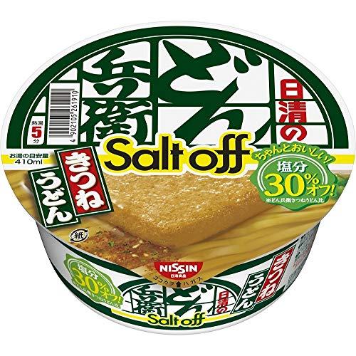 日清食品 日清のどん兵衛 きつねうどん ソルトオフ 96g *12個