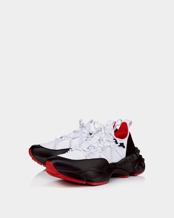 CHRISTIAN LOUBOUTIN 男款休閒鞋 - 黑色 / 撞色 2款 - 白／黑 / 42.5