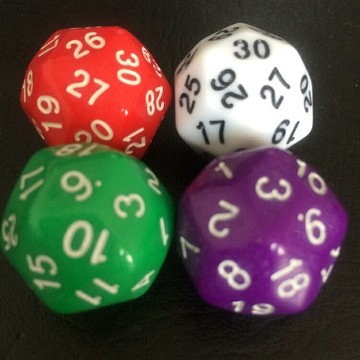 30面骰子 多面骰子 多面數字骰子 兒童教具