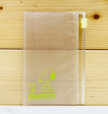 【震撼精品百貨】史奴比Peanuts Snoopy~史奴比 六孔補充夾鏈袋-綠*59133