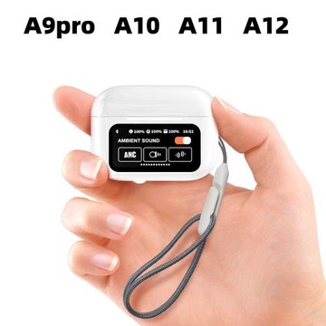 A9 PRO耳機 ENC智能彩屏ANC主動降噪帶屏藍牙耳機超長續航可點贊