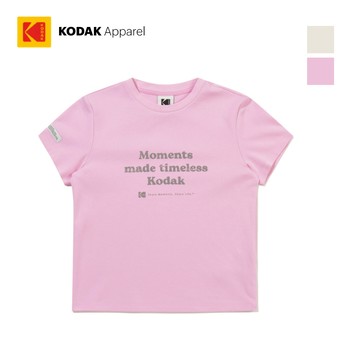 【KODAK Apparel】柯達 休閒輕盈短T 女 2色(粉色 米色) KB602001