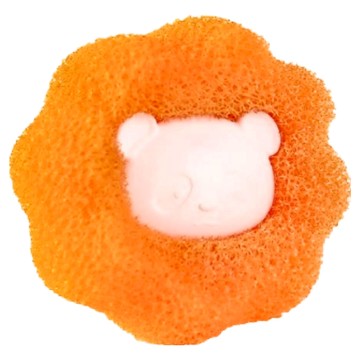 小麥購物 洗衣機清潔球 Y809 8g  花形橘  12個