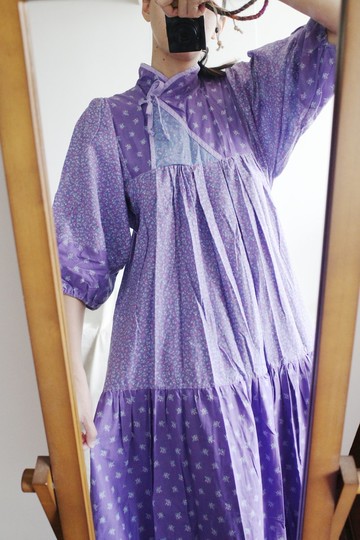 Vintage 草原風碎花美國洋裝