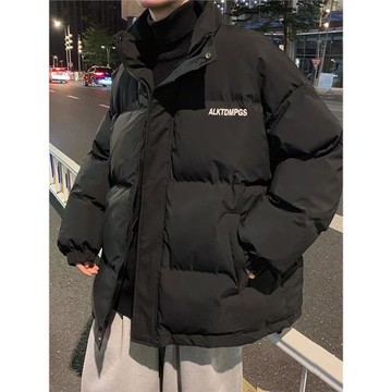 黑色羽絨棉服男款冬季漠河防寒外套東北面包服情侶裝棉衣特厚棉襖