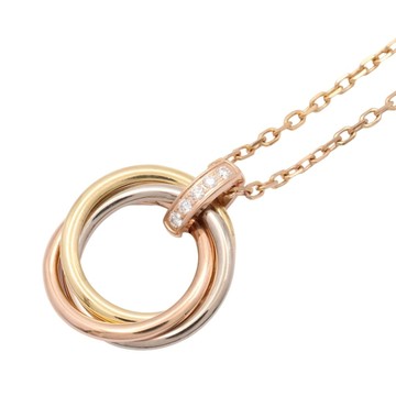 Cartier 卡地亞 18K 三色三金 鑽石 Trinity 項鍊 B7224814 【二手名牌BRAND OFF】