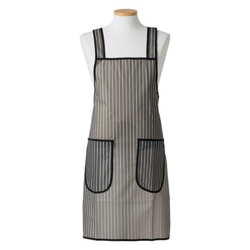 Rosa Home 條紋聚氨酯圍裙  黑色  1件