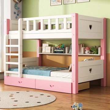 加厚實木上下床雙層床男孩女孩床現代簡約多功能床成人小戶型定制 SFY/105 免運 快速出貨