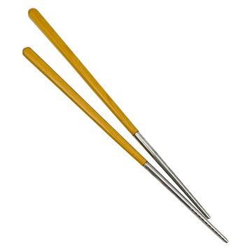 AberW 雅柏 304不鏽鋼竹木筷 23CM 耐熱達160°C  金檀  1雙