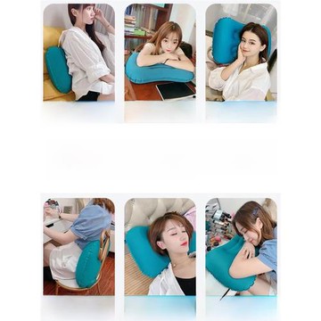 按壓充氣枕頭u型枕脖子靠枕護頸開坐車車用頭枕飛機睡覺神器旅游