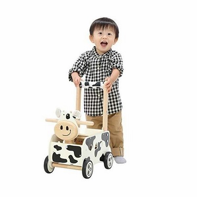 木のおもちゃ 動物 乗り物 ウォーカー ライド カウ デラックス 誕生日 1歳 男の子 プレゼント 誕生日プレゼント 手押し車 一歳 木製 出産祝い 知育玩具 子供 室 通販 Lineポイント最大get Lineショッピング