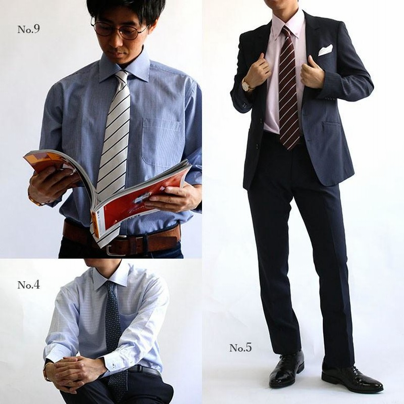 無言購入可】シャツ× ネクタイ コーデセット c-boy style
