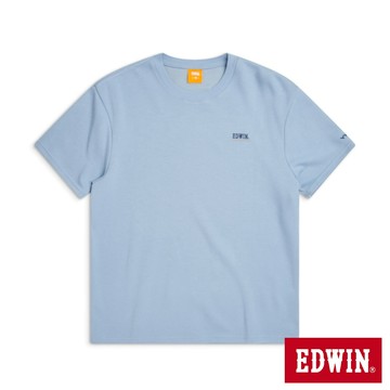EDWIN 男款 機能吸濕排汗寬版短袖T恤(淺藍色)