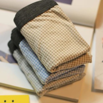 日系男士內褲男舒適夏季透氣平角褲純棉青年運動男生純色四角褲頭