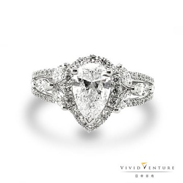 亞帝芬奇美麗倩影GIA1克拉鑽戒