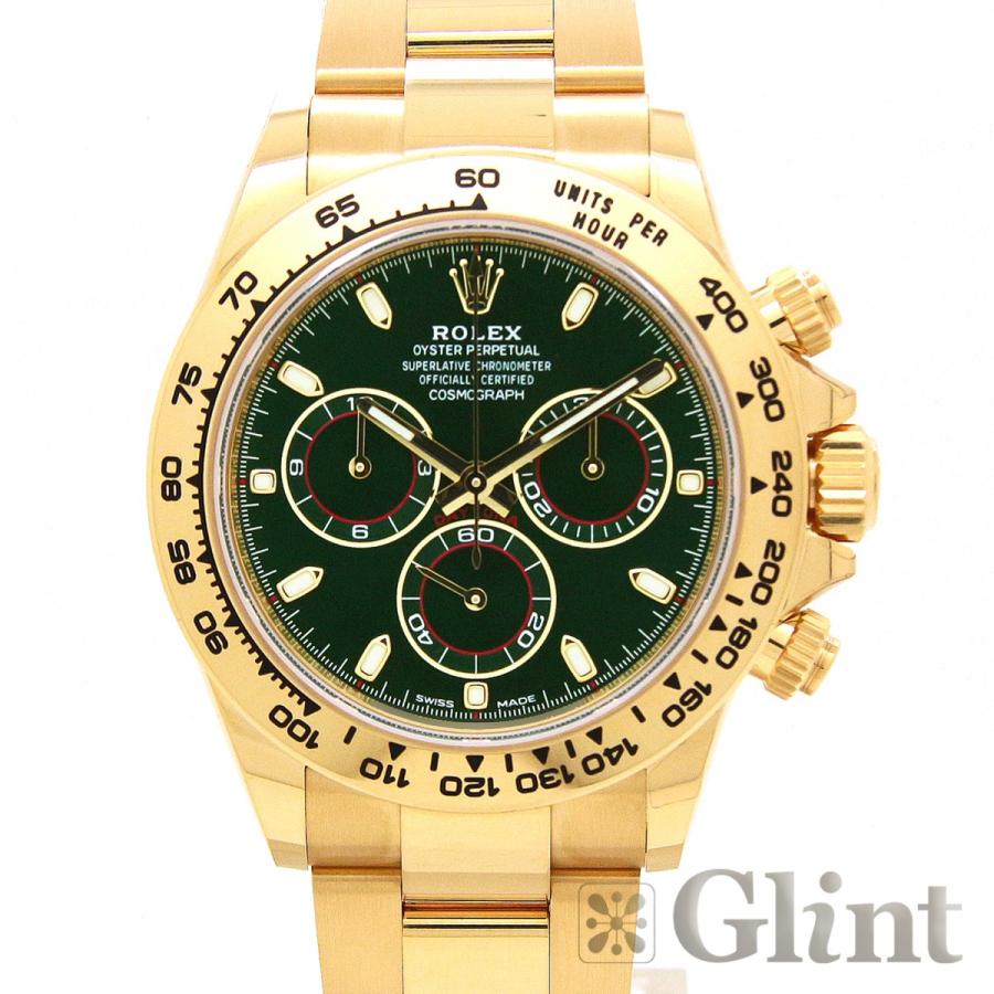 ロレックス（ROLEX）デイトナ 116508 18Kイエローゴールド グリーン 