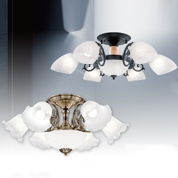 現代風玻璃半吸頂燈 F51–47–1271、1272、1273、1274、1275