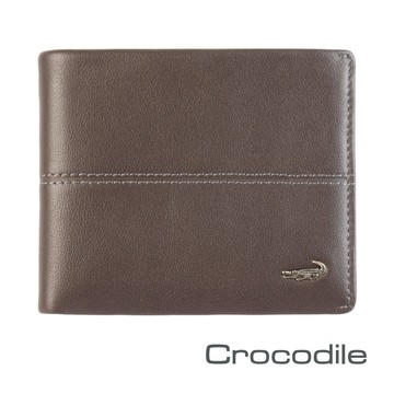 Crocodile Classic 經典系列荔紋軟皮短夾 0203-3602
