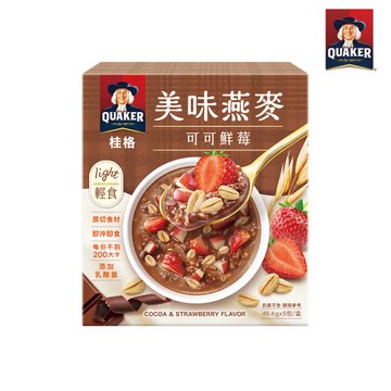 【桂格】美味大燕麥片-可可鮮莓46.4G*5包/盒