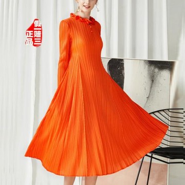 三在宅女褶皺連衣裙中長款遮肚胖mm胖媽媽大碼女裝減齡2026夏季新