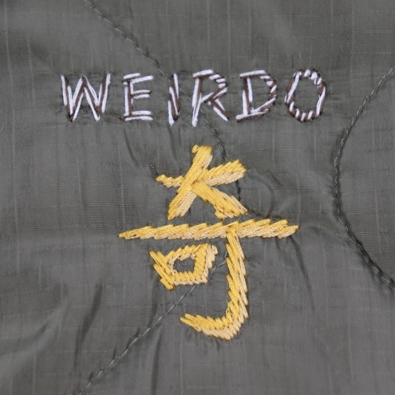 ウィアード キルティングン ナイロン ベスト メンズ WEIRDO WEIRDOZ