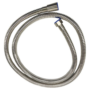 304不鏽鋼軟管  活動式接頭  耐用材質  增加出水量  1.5m  不鏽鋼原色