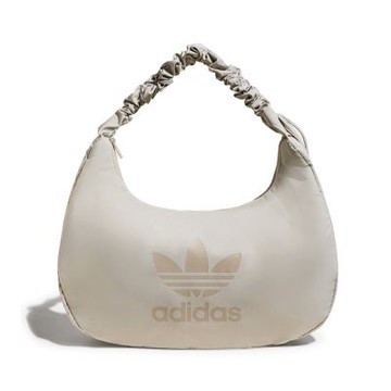 adidas 肩背包 Shoulder Bag XL 米白 手提 皺摺雲朵包 防潑水 愛迪達 JX1425