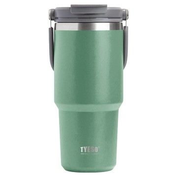 TYESO 泰碩 304不鏽鋼手提保溫隨行杯  綠色  750ml  1個