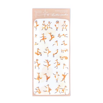 跳舞狐吉透明貼紙 | Taipei Zoo 聯名( 3% 作為動物保育金)