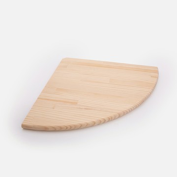 特力屋 松木圓形牆角架 40cm